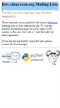 Mobile Screenshot of lists.sakuracon.org