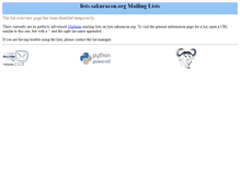 Tablet Screenshot of lists.sakuracon.org